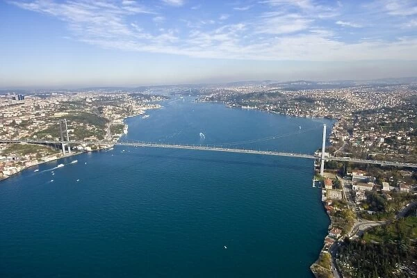 The Bosphorus, aerial, Istanbul - 2010 European Capital of Culture - Turkey