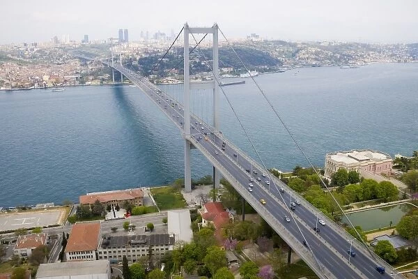 The Bosphorus Bridge, aerial, Istanbul - 2010 European Capital of Culture - Turkey