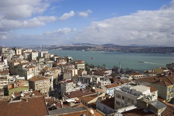 Bosphorus as seen from Cihangir, Istanbul - 2010 European Capital of Culture - Turkey