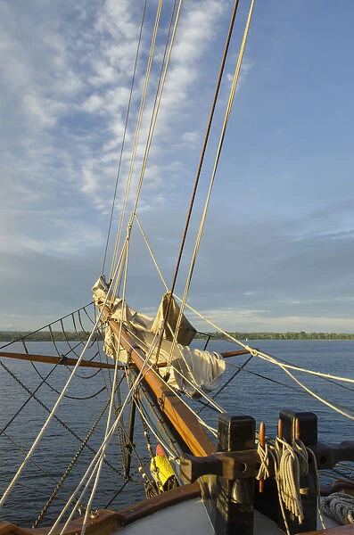 Bowsprit of Hawaiian Chieftain, a Square Topsail Ketch