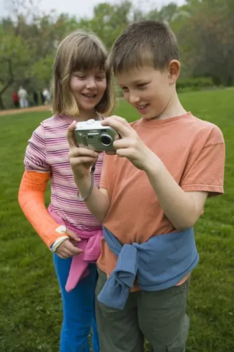 Framed Print : Boy and girl with digital camera at Monticello, home of U. S. President Thomas Jefferson Framed Print : Boy and girl with digital camera at Monticello, home of U. S. President Thomas Jefferson