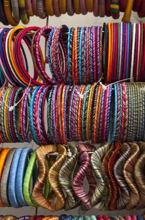Framed Print : Bracelets, Pushkar, Rajasthan, India