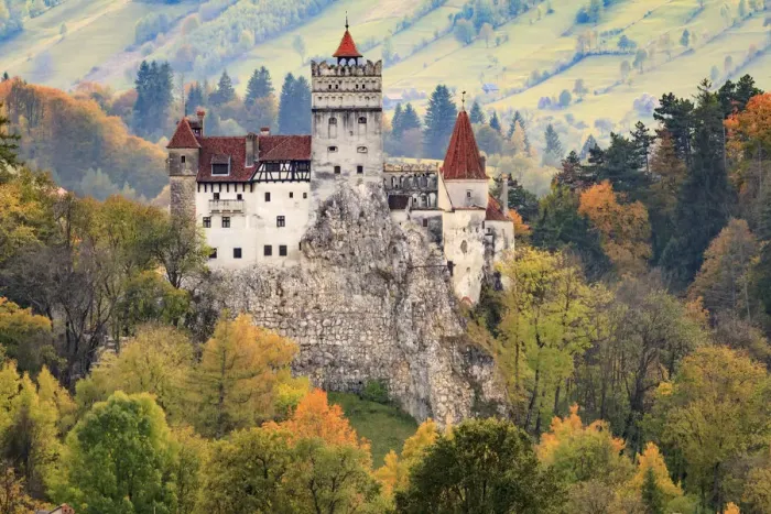Framed Print : Bran, Romania. Castle Bran, Exterior. Draculas Castle Framed Print : Bran, Romania. Castle Bran, Exterior. Draculas Castle