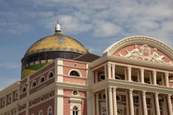 Framed Print : Brazil, Amazon, Manaus. Historic Manaus Opera House (aka Teatro Amazonas), circa 1882