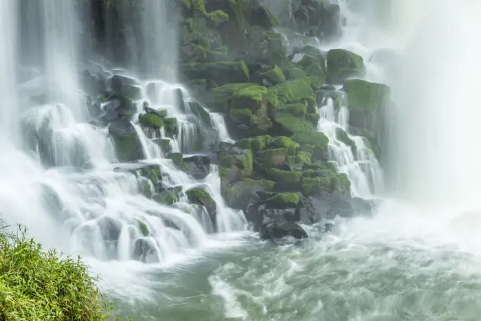 Framed Print : Brazil, Iguazu Falls. Landscape of waterfalls. Credit as Framed Print : Brazil, Iguazu Falls. Landscape of waterfalls. Credit as