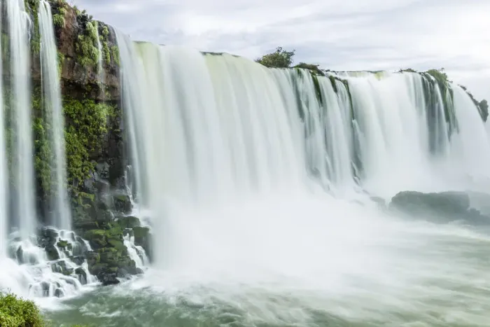 Framed Print : Brazil, Iguazu Falls. Landscape of waterfalls. Credit as Framed Print : Brazil, Iguazu Falls. Landscape of waterfalls. Credit as