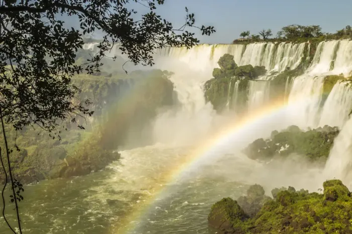 Framed Print : Brazil, Iguazu Falls. Landscape of waterfalls. Credit as Framed Print : Brazil, Iguazu Falls. Landscape of waterfalls. Credit as