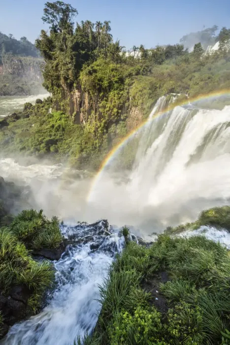 Framed Print : Brazil, Iguazu Falls. Landscape of waterfalls. Credit as Framed Print : Brazil, Iguazu Falls. Landscape of waterfalls. Credit as