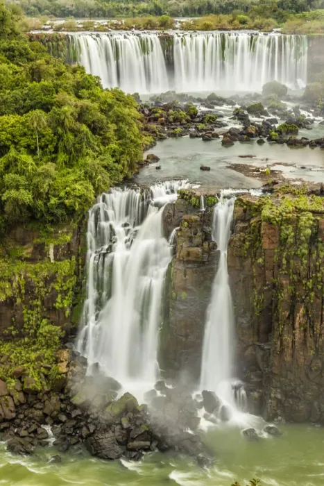 Framed Print : Brazil, Iguazu Falls. Landscape of waterfalls. Credit as Framed Print : Brazil, Iguazu Falls. Landscape of waterfalls. Credit as