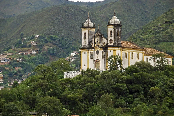 Brazil, Minas Gerais, Ouro Preto, Igreja Sao Francisco de Paula, old colonial church