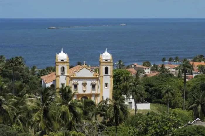 Framed Print : Brazil, overlook of Olinda in Pernambuco. View of Catedral da Se Framed Print : Brazil, overlook of Olinda in Pernambuco. View of Catedral da Se