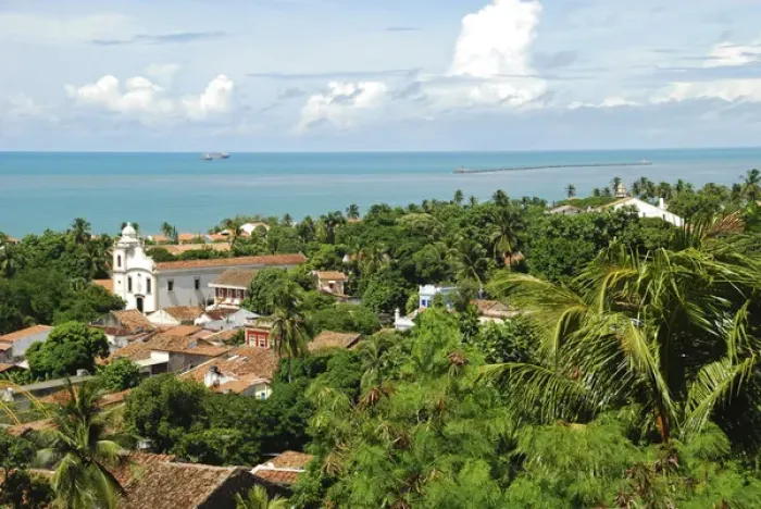 Framed Print : Brazil, Pernambuco, Recife, Olinda, colonial churches by the turquoise ocean Framed Print : Brazil, Pernambuco, Recife, Olinda, colonial churches by the turquoise ocean