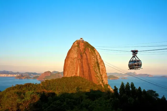 Framed Print : Brazil, Rio De Janeiro, cable car goes to Sugar Loaf Mountain Framed Print : Brazil, Rio De Janeiro, cable car goes to Sugar Loaf Mountain
