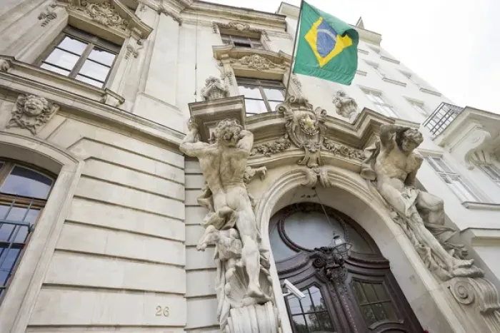 Framed Print : Brazilian Embassy in Vienna, Austria Framed Print : Brazilian Embassy in Vienna, Austria