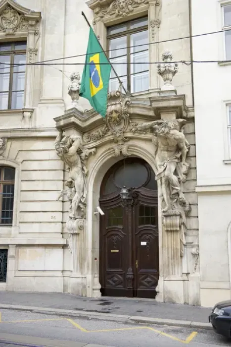 Framed Print : Brazilian Embassy in Vienna, Austria Framed Print : Brazilian Embassy in Vienna, Austria