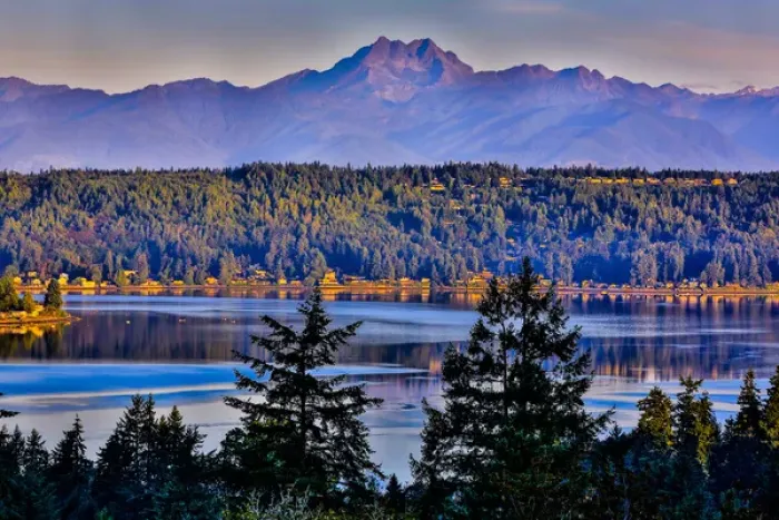 Framed Print : Bremerton, Washington. The Brothers Mountain and the Olympic Mountains overlook Silverdale Framed Print : Bremerton, Washington. The Brothers Mountain and the Olympic Mountains overlook Silverdale