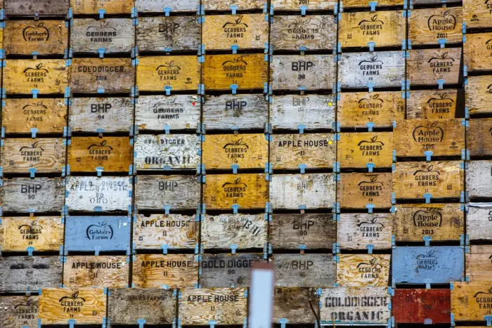 Framed Print : Brewster, Washington State, colorful, wooden fruit shipping crates Framed Print : Brewster, Washington State, colorful, wooden fruit shipping crates