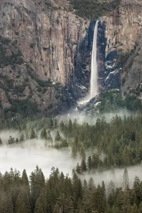 Framed Print : Bridal Veil Falls. Yosemite, California, US