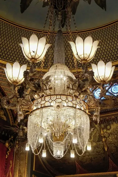 Framed Print : Brighton, England, United Kingdom. Royal Pavillion and Gardens, interior with opulent Asian design and decor. (Editorial Use Only)