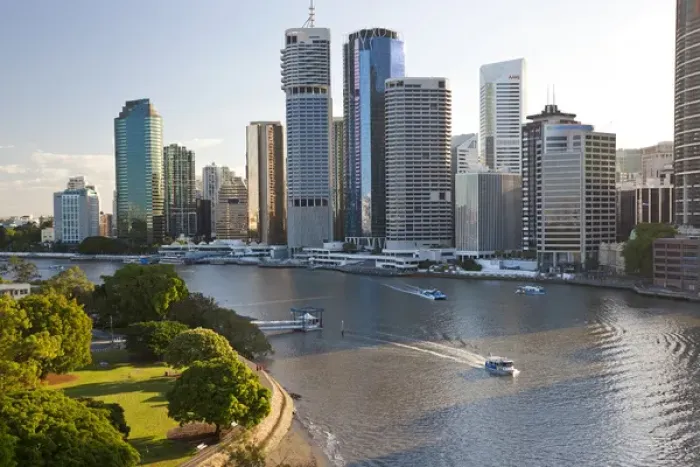 Framed Print : Brisbane skyline, Queensland, Australia