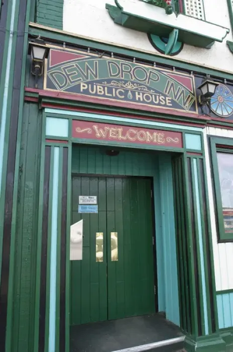 Framed Print : British Columbia, Canada. Dew Drop Inn, Dawson Creek