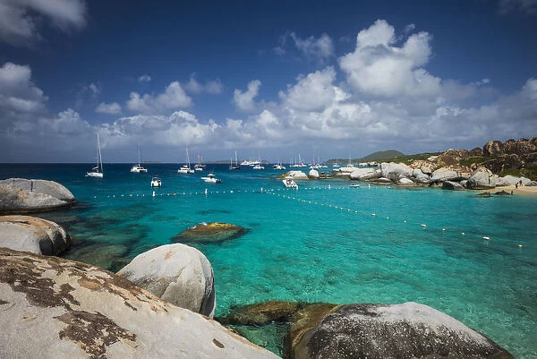 British Virgin Islands, Virgin Gorda. The Baths, beach view