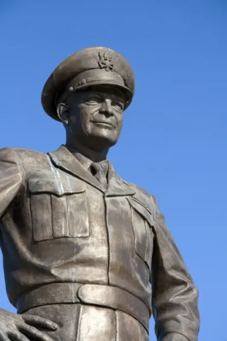 Framed Print : Bronze statue of Dwight D. Eisenhower located at the Eisenhower Presidential Center in Abilene Framed Print : Bronze statue of Dwight D. Eisenhower located at the Eisenhower Presidential Center in Abilene
