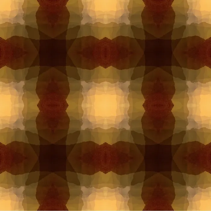 Framed Print : Brown, red, and yellow abstract