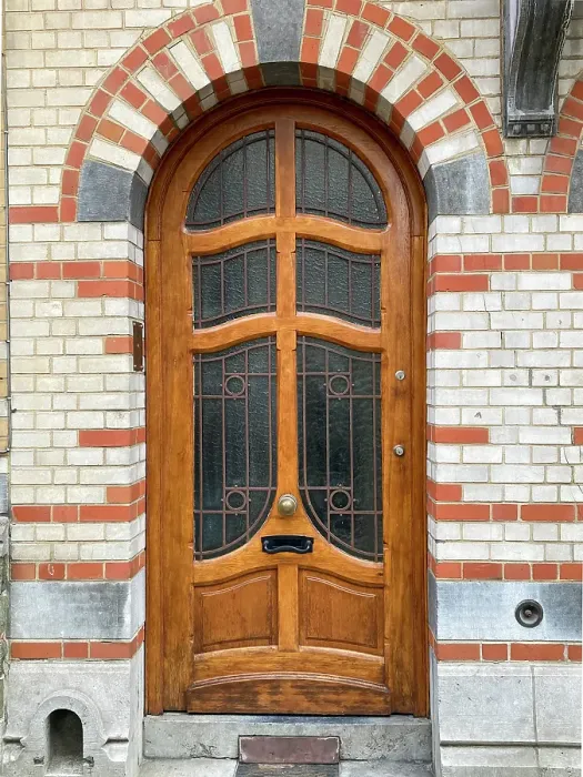 Framed Print : Brussels, Belgium. Art Nouveau architecture that graces the city. (Editorial Use Only)