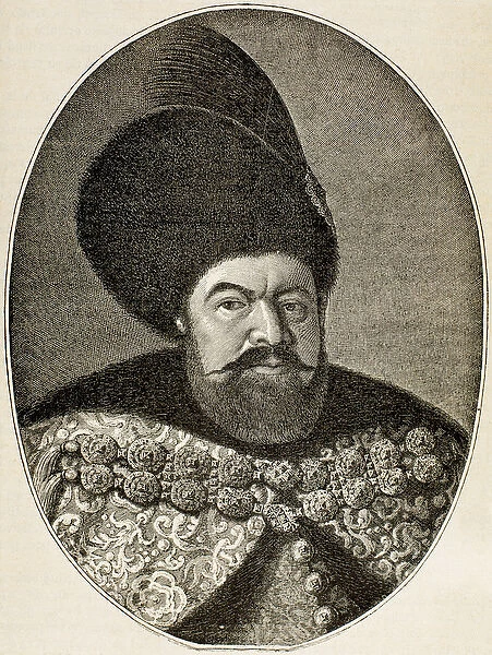 Bthory, Stephen I (1533-1586). King of Poland (1575-1586). Engraving