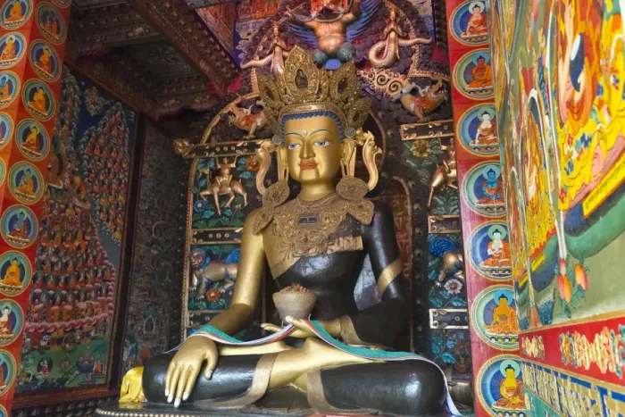 Framed Print : Buddhist statue in Litang Monastery (Changchunkeersi), Litang, western Sichuan, China Framed Print : Buddhist statue in Litang Monastery (Changchunkeersi), Litang, western Sichuan, China