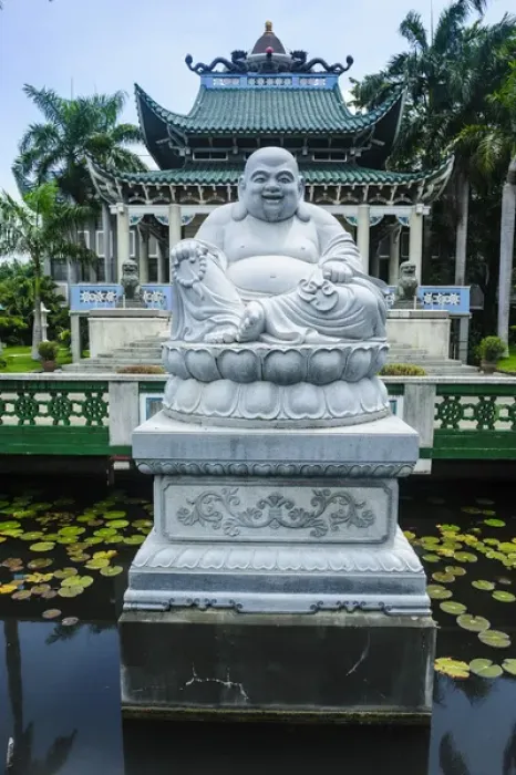 Framed Print : Buddhist statue before the Taoist temple in Davao, Mindanao, Philippines Framed Print : Buddhist statue before the Taoist temple in Davao, Mindanao, Philippines