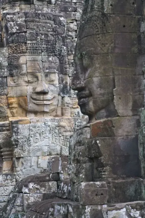 Framed Print : Buddhist statues at Bayon Temple, Angkor Thom, UNESCO World Heritage site Framed Print : Buddhist statues at Bayon Temple, Angkor Thom, UNESCO World Heritage site