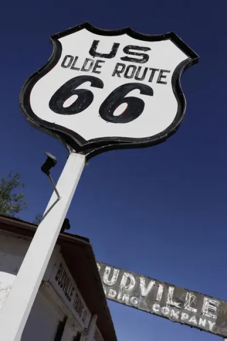 Framed Print : Budville, New Mexico, United States. Route 66
