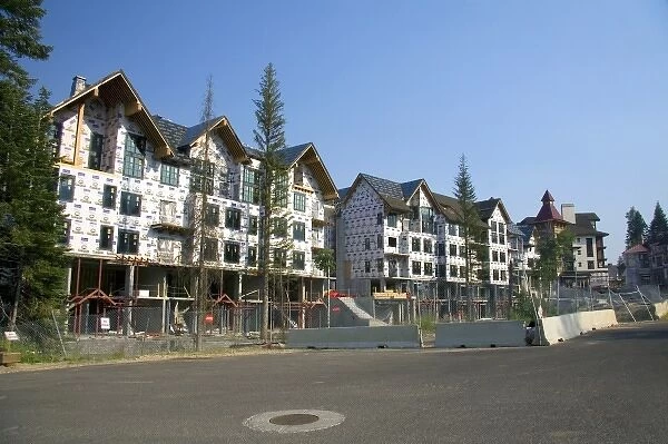 Building construction haulted due to bankruptcy at the Tamarak Resort near Donnelly, Idaho