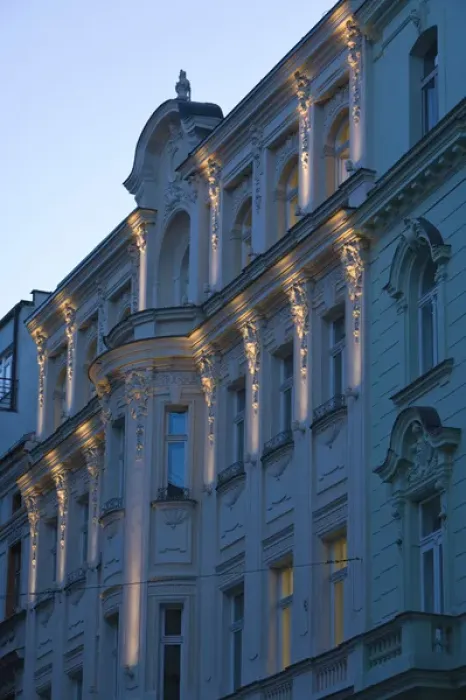 Framed Print : Building Details, St. Mesto area, near Old Town Square, Historical Center of Prague-UNESCO