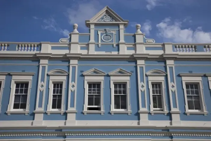 Framed Print : Building detail in Simons Town, Western Cape, South Africa