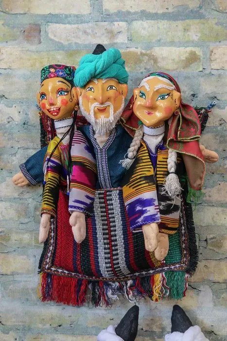 Framed Print : Bukhara, Uzbekistan, Central Asia. Traditional puppets at a theater in Bukhara. (Editorial Use Only) Framed Print : Bukhara, Uzbekistan, Central Asia. Traditional puppets at a theater in Bukhara. (Editorial Use Only)