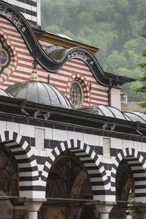 Framed Print : Bulgaria, Southern Mountains, Rila, Rila Monastery, exterior Framed Print : Bulgaria, Southern Mountains, Rila, Rila Monastery, exterior
