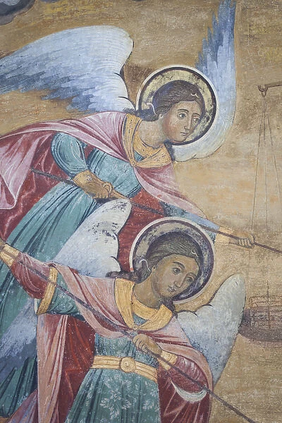 Bulgaria, Southern Mountains, Rila, Rila Monastery, UNESCO-listed wall frescoes