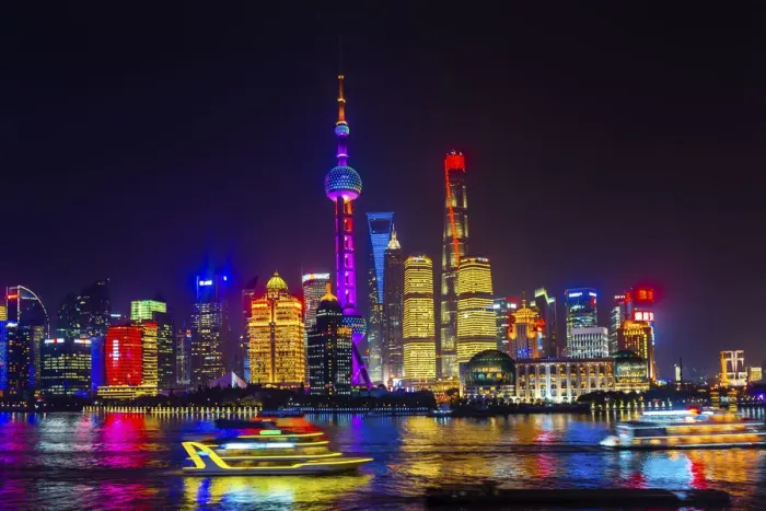 Framed Print : Bund skyscrapers, Shanghai, China Framed Print : Bund skyscrapers, Shanghai, China