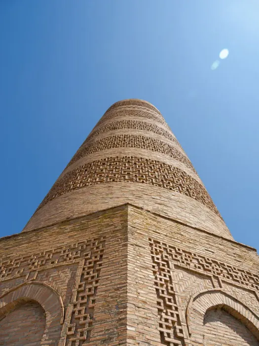 Framed Print : Burana Tower, a former minaret and icon of Kyrgyzstan. Balasagun an ancient city of