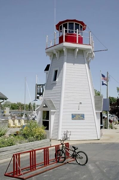 Business in simulated lighthouse in South Haven Michigan