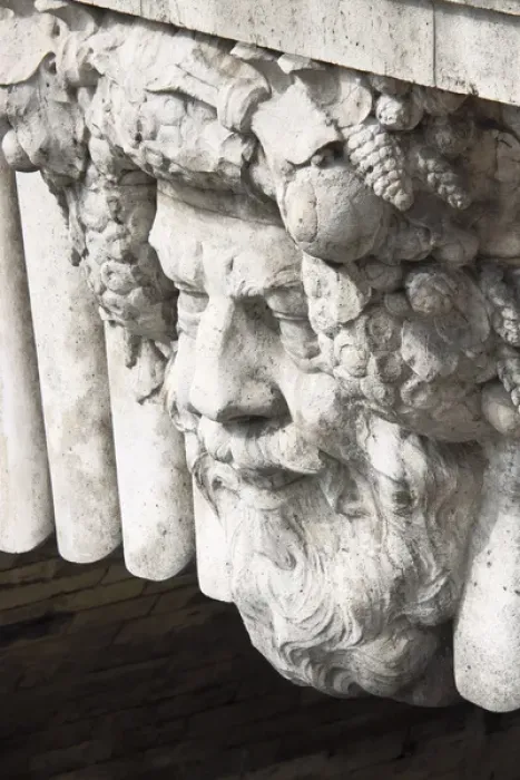 Framed Print : A bust carving on Pont Neuf, Paris, France Framed Print : A bust carving on Pont Neuf, Paris, France