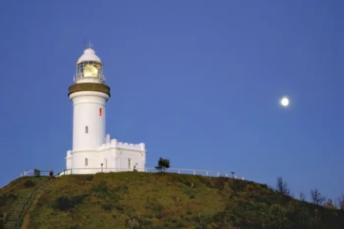 Framed Print : Byron Bay, Australia. Byron Bays famous lighthouse landmark Framed Print : Byron Bay, Australia. Byron Bays famous lighthouse landmark