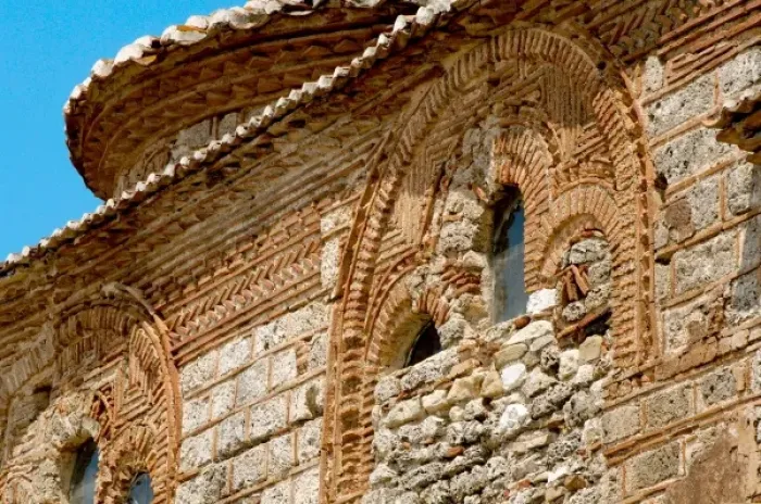 Framed Print : Byzantine Art. Albania. St. Nicholas Church, built in the XIII and remodeled in the 18th