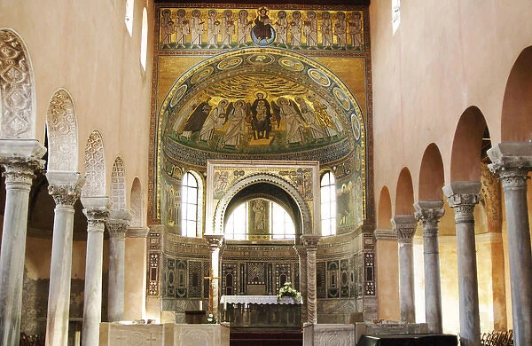 BYZANTINE ART. CROATIA. Euphrasian Basilica. Byzantine church built in the sixth century
