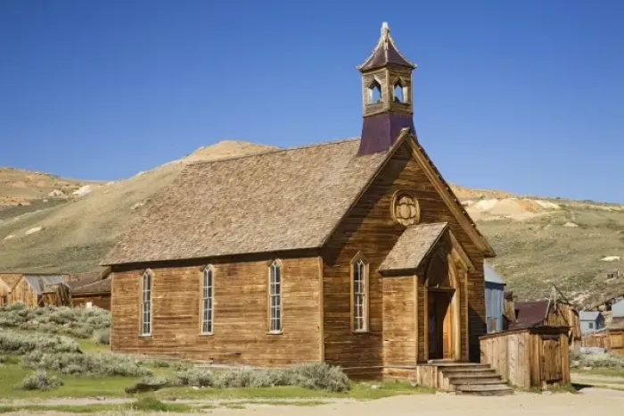 Framed Print : CA, Bodie State Historic Park, Methodist Church