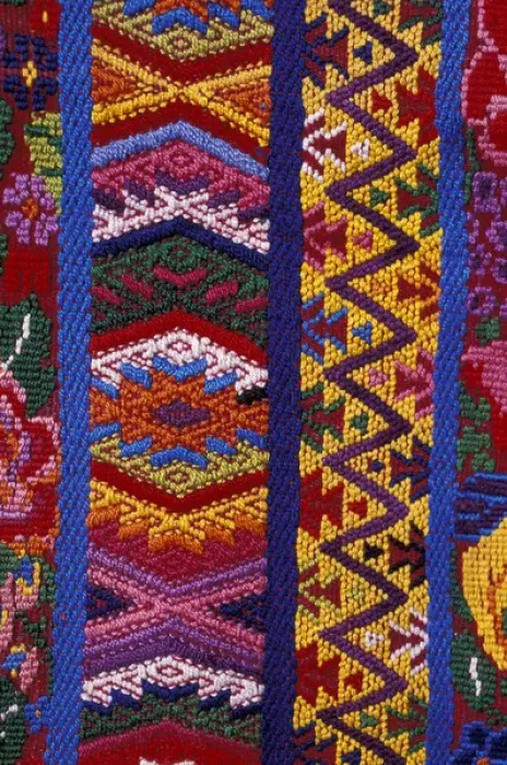 Framed Print : CA, Guatemala. Handloomed Framed Print : CA, Guatemala. Handloomed