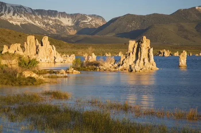 Framed Print : CA, Mono Lake Tufa State Reserve, South Tufa Area, Tufas and Mono Lake at sunrise Framed Print : CA, Mono Lake Tufa State Reserve, South Tufa Area, Tufas and Mono Lake at sunrise